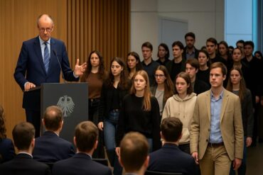 Стипендиаты покинули зал в Берлине в знак протеста против высказывания Мерца о «городском облике»
