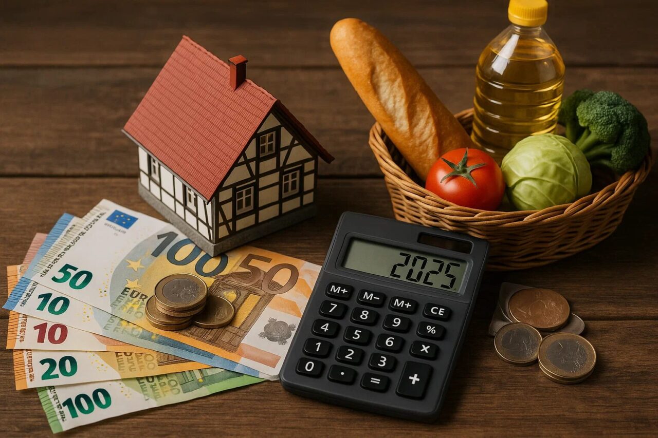 Стоимость жизни в Германии 2025: Аренда от 800 евро, продукты 250-350 евро. Расчет налогов, Deutschlandticket и бюджет на месяц в крупных городах.