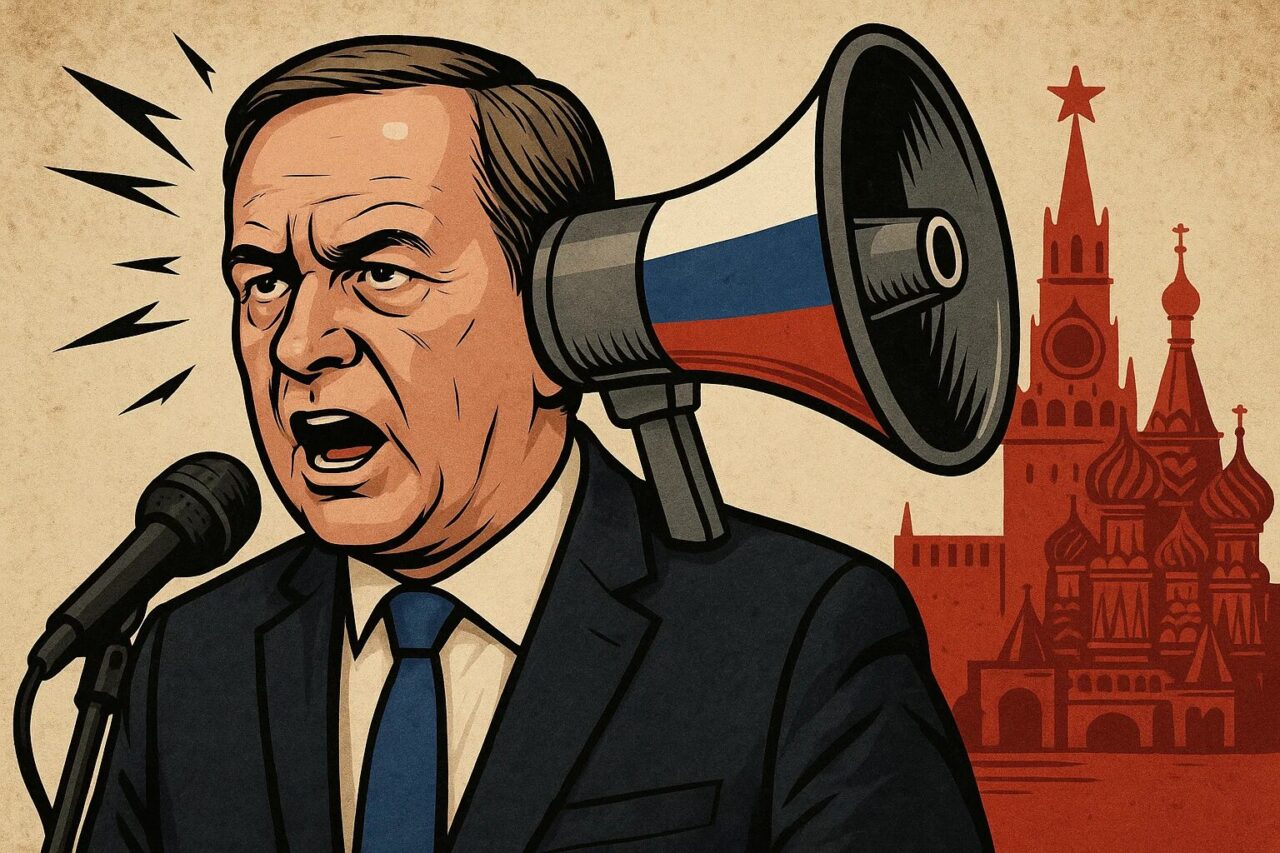 Политики AfD едут в Россию на БРИКС. Юнионисты обвиняют их в "госизмене". Хубер: AfD – рупор Москвы. Встреча с Медведевым была отменена.