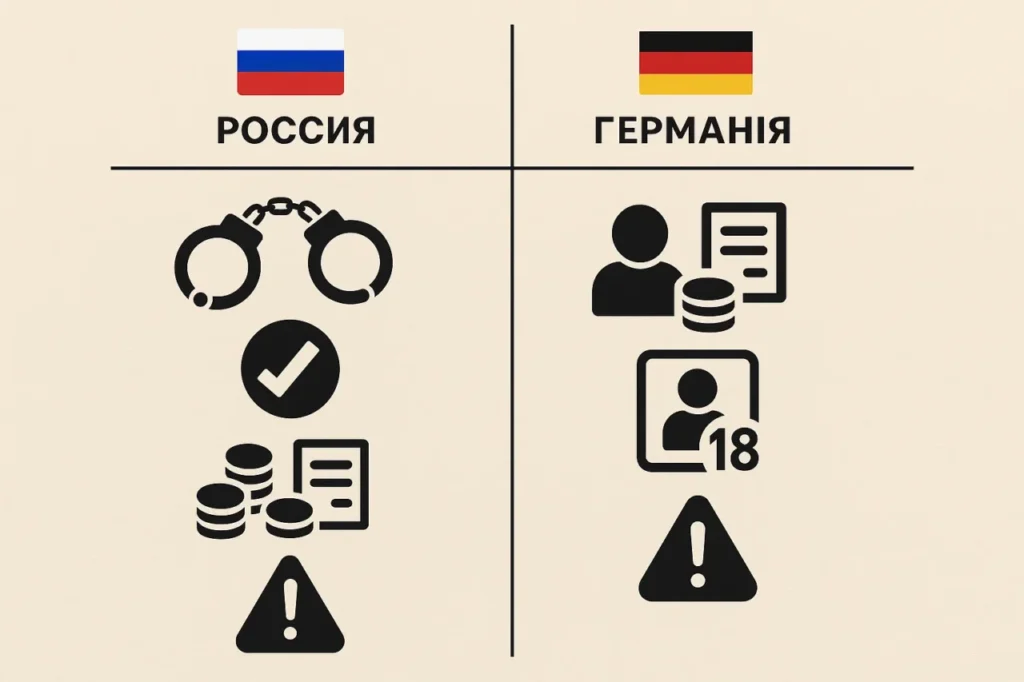 Закон о работе онлайн и вебкаме в Германии и России: что разрешено, какие налоги платить