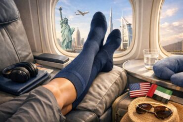 Компрессионные носки для перелета в США и ОАЭ: кому они нужны и когда надевать до посадки