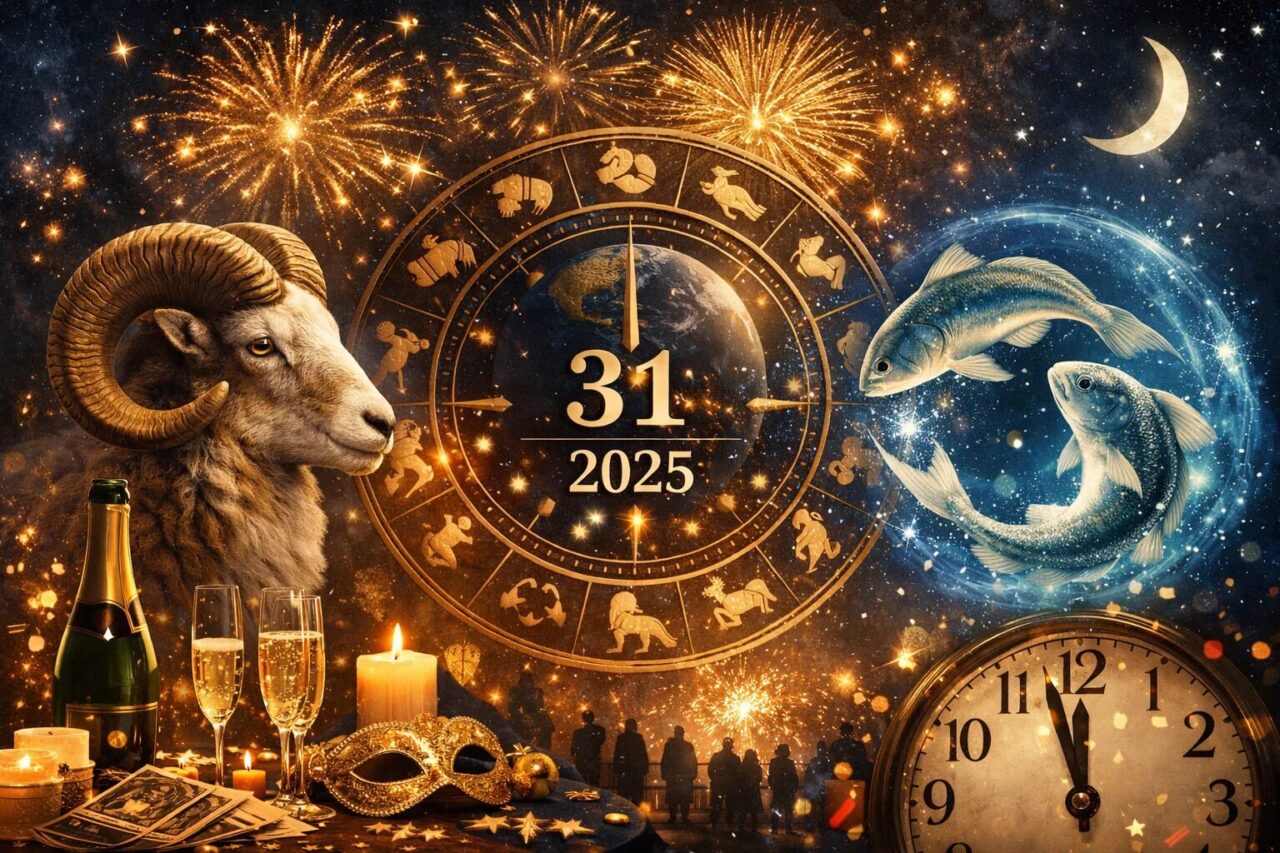 Гороскоп на сегодня 31 декабря 2025: Овен и Рыбы в центре внимания. Узнайте о влиянии магнитной бури Kp-5 на здоровье и получите советы для успеха в Новый год.