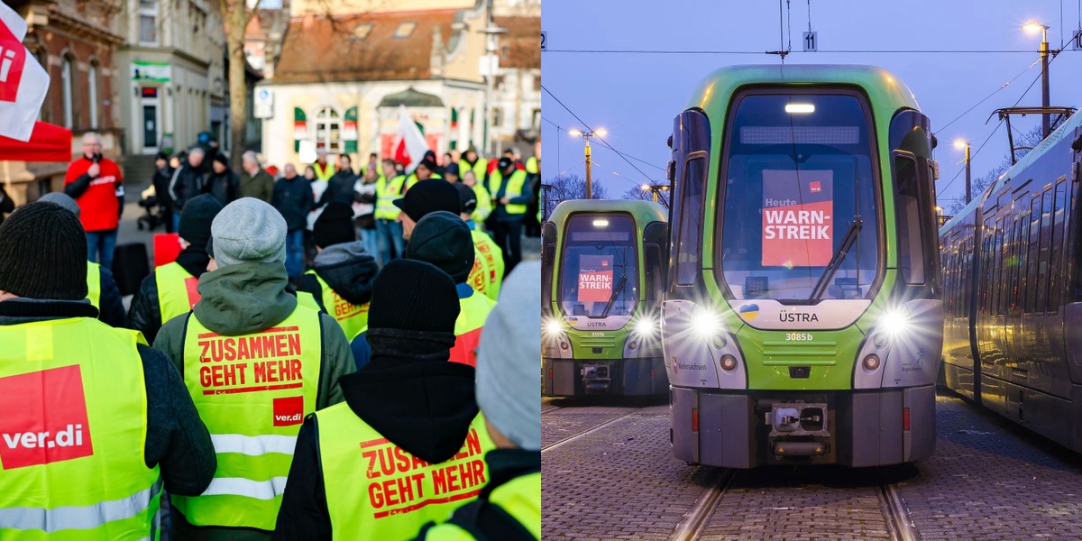 Забастовка транспорта в Германии 19 марта 2026: Verdi останавливает автобусы и метро в Баварии, НРВ и Гамбурге. Список регионов, советы для пассажиров и права на компенсацию.