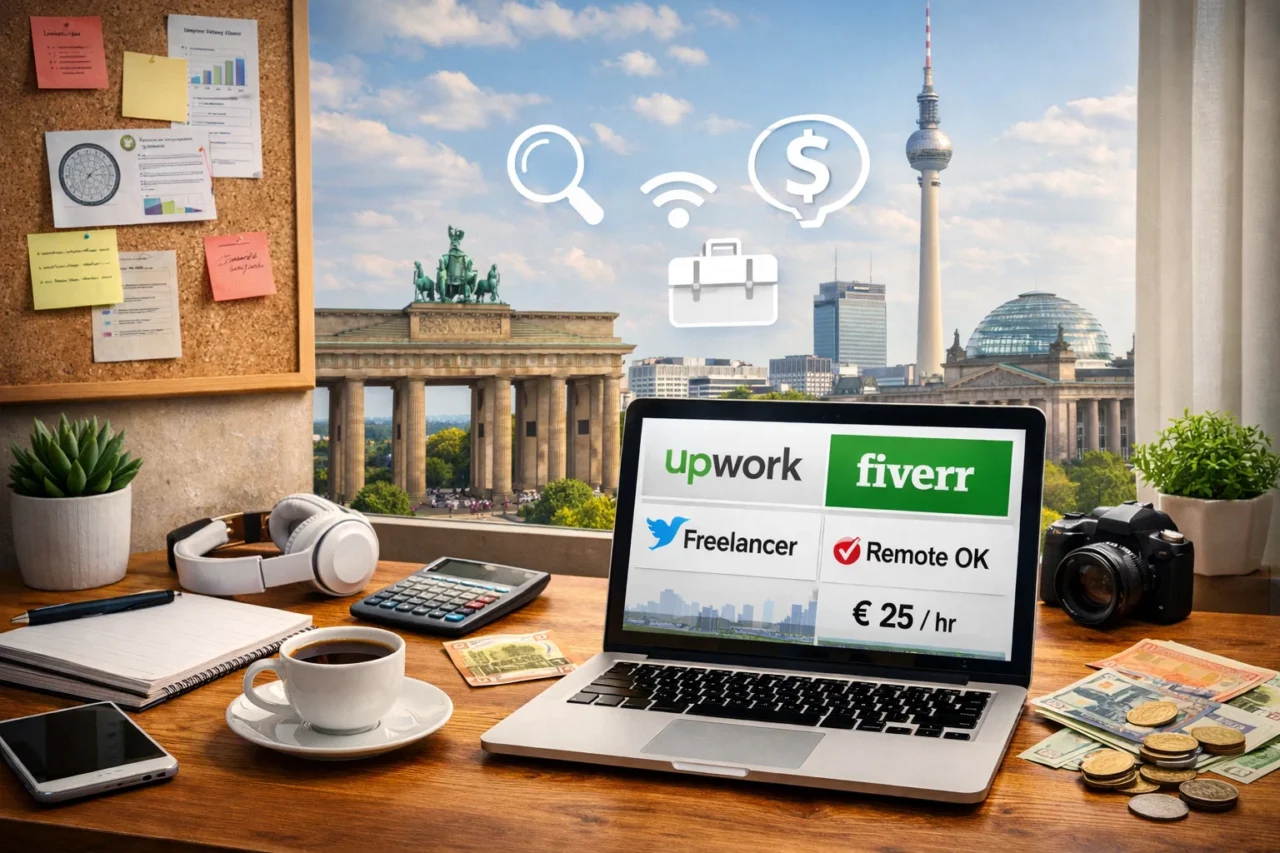 Как найти дополнительный доход онлайн в Германии: работа из дома, удалённая подработка через интернет и реальные способы заработка. Обзор проверенных платформ — Upwork, Fiverr, Freelancer, Remote OK — где искать заказы, какие профессии востребованы и сколько платят.