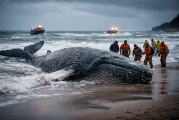 Драма в Балтике: почему спасенный горбатый кит снова на мели и как выжить гиганту в 2026