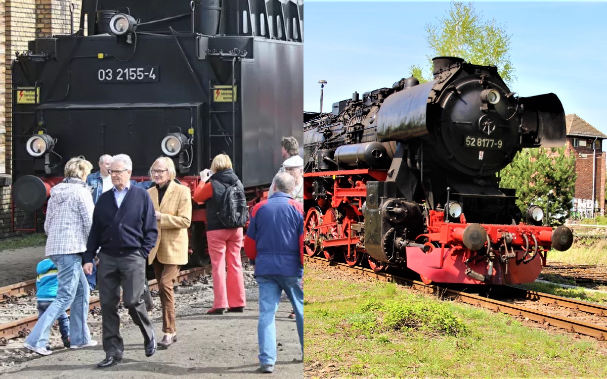 Весенний фестиваль в депо Шёневайде: ретро-поезда и история