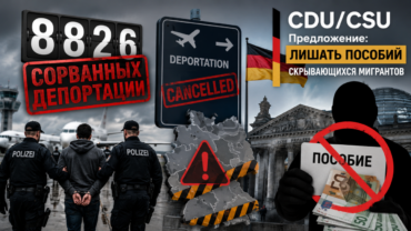Что известно о 8826 сорванных депортациях в Германии и предложении CDU/CSU лишать пособий мигрантов